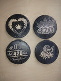 420 Slate engraved coasters