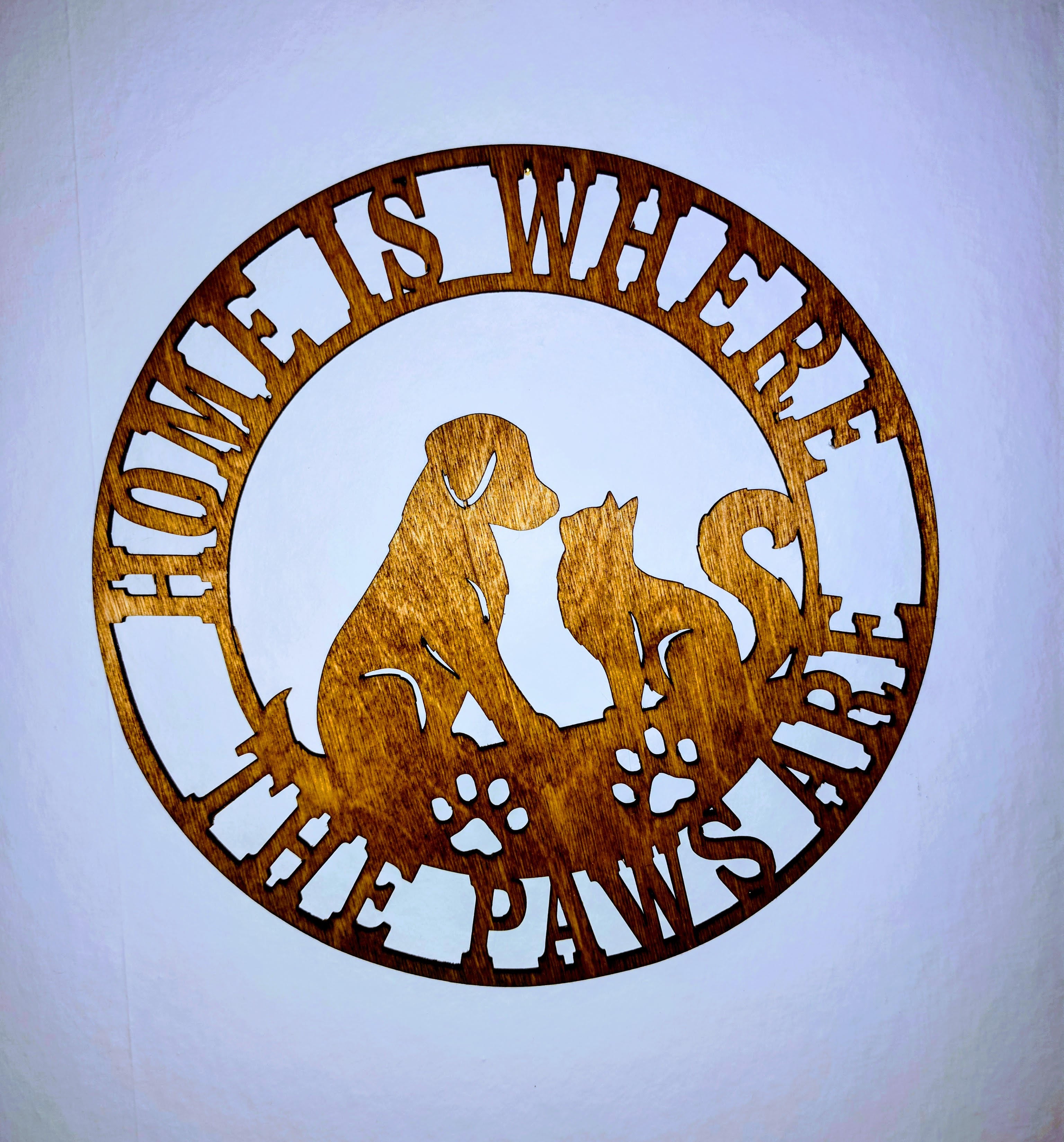 Wall Decor Home is Where the Paws are
